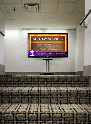 House of Worship digital signage